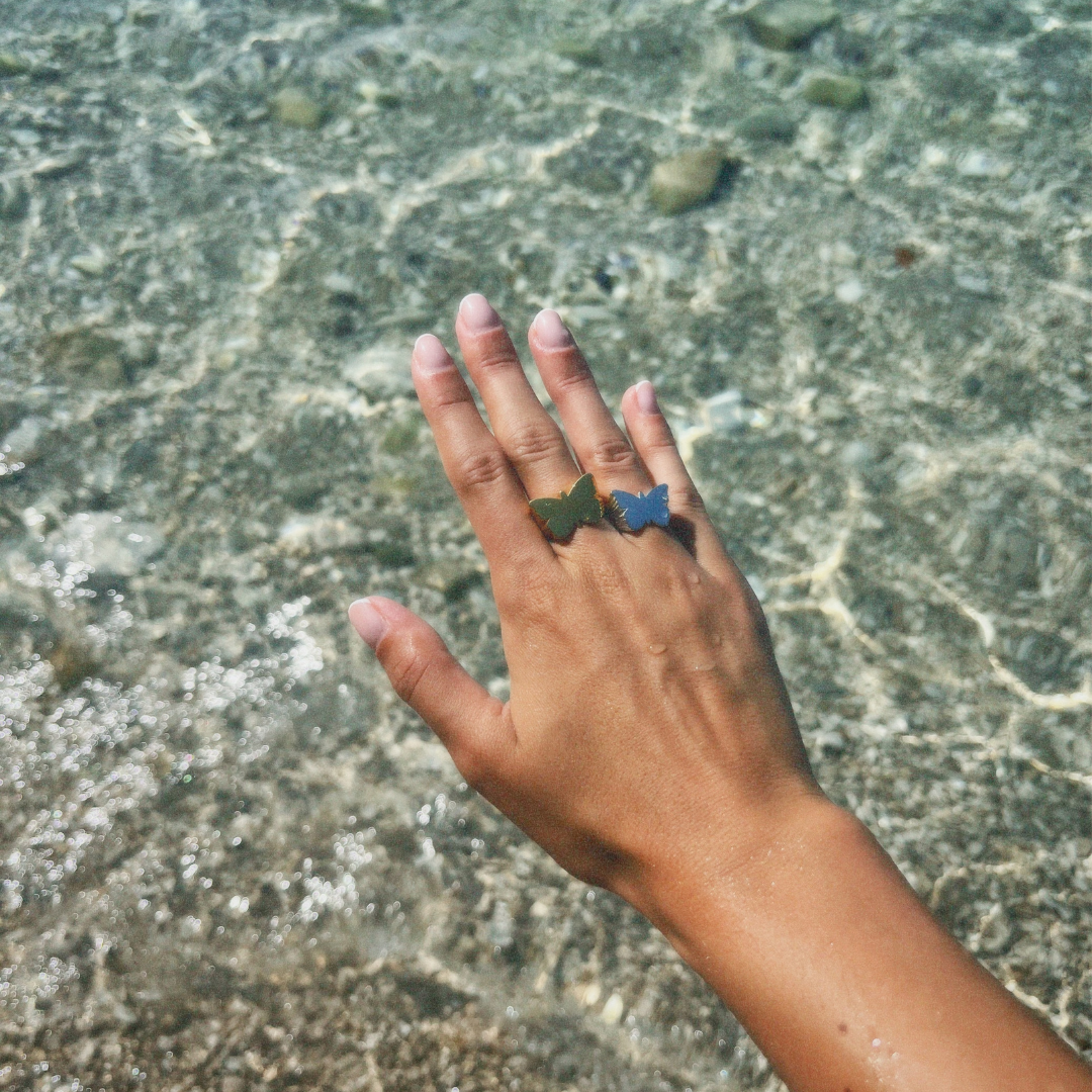 Butterfly Signet ring