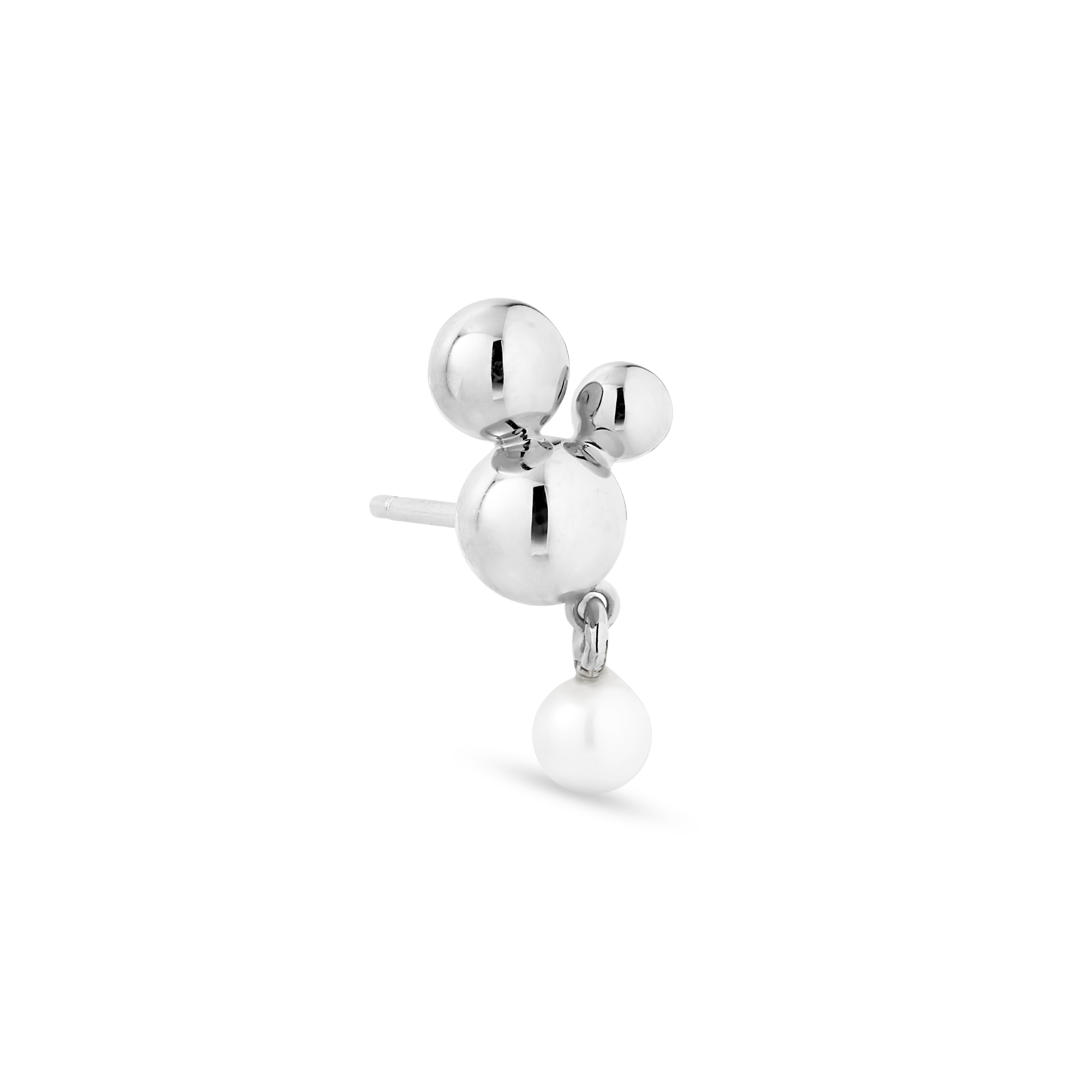 Atomic Stud w. pearl pendant