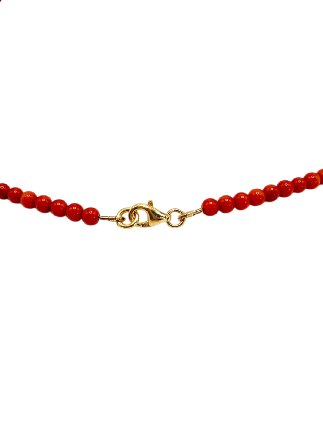 Bead necklace Coral