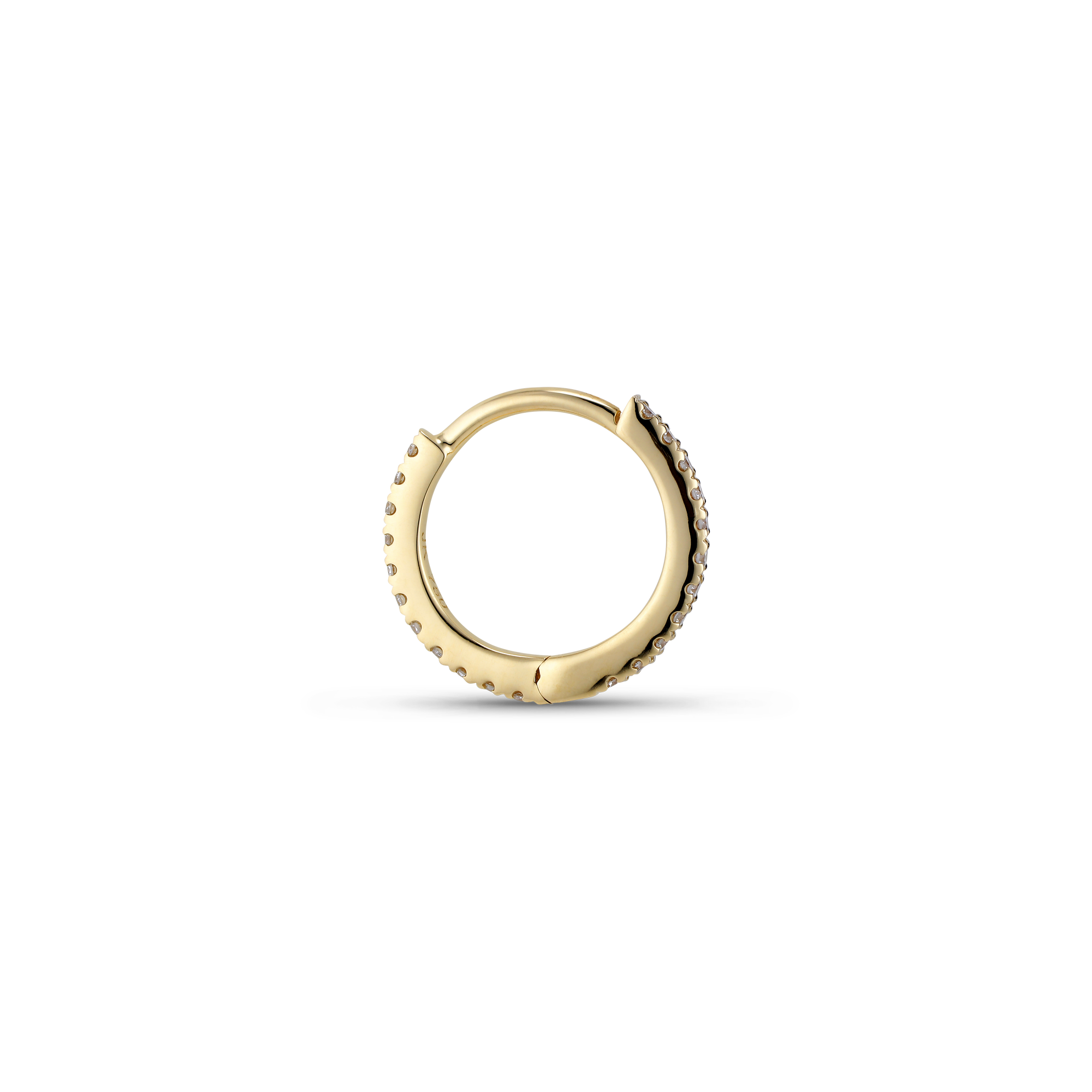 Tiny diamond hoop uden forløb.