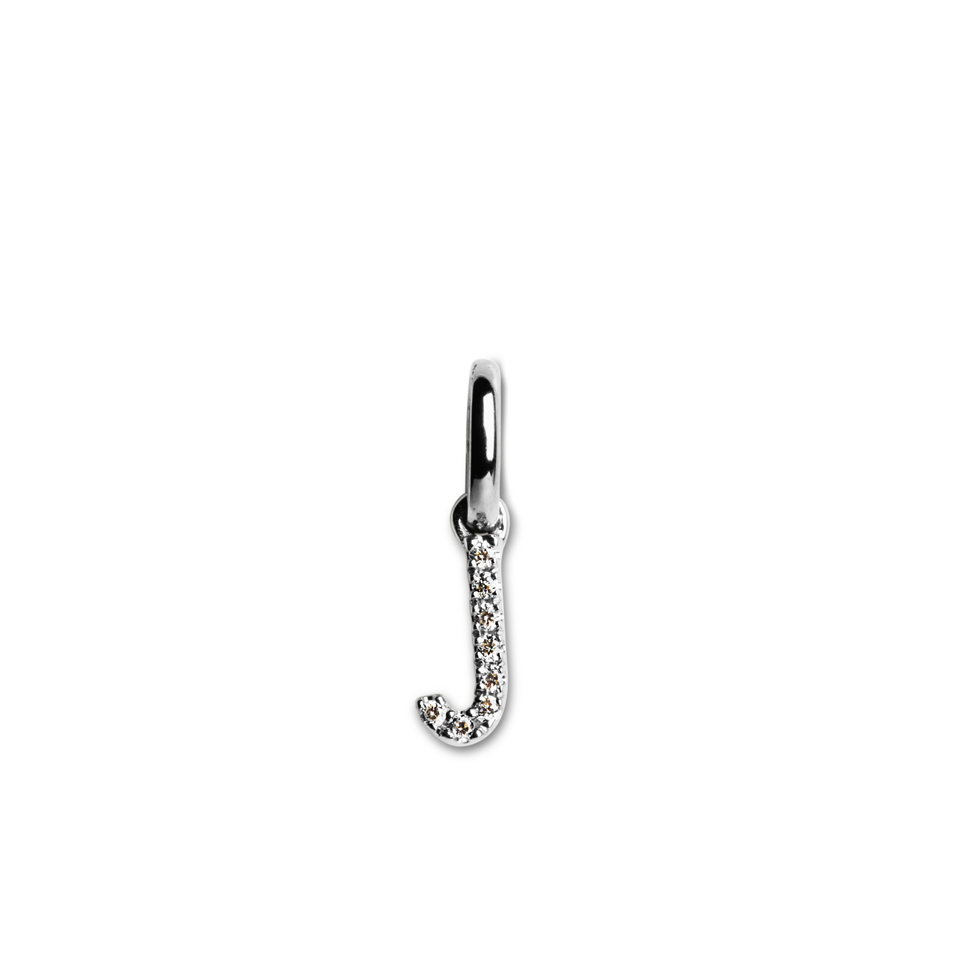 Letter Pendant with Diamonds
