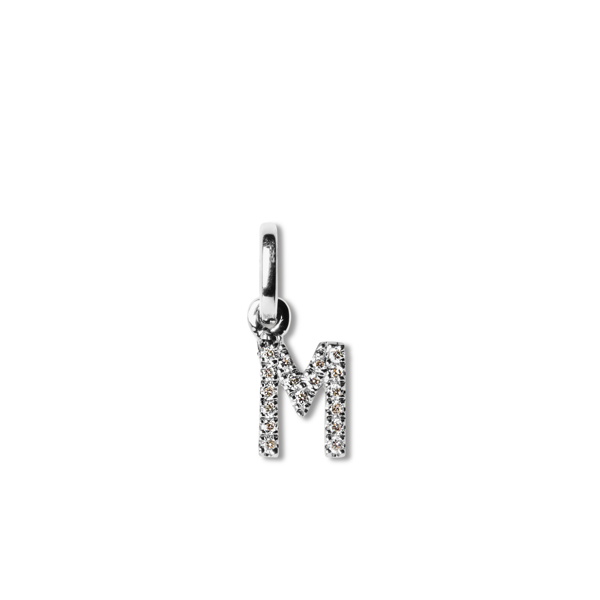 Letter Pendant with Diamonds