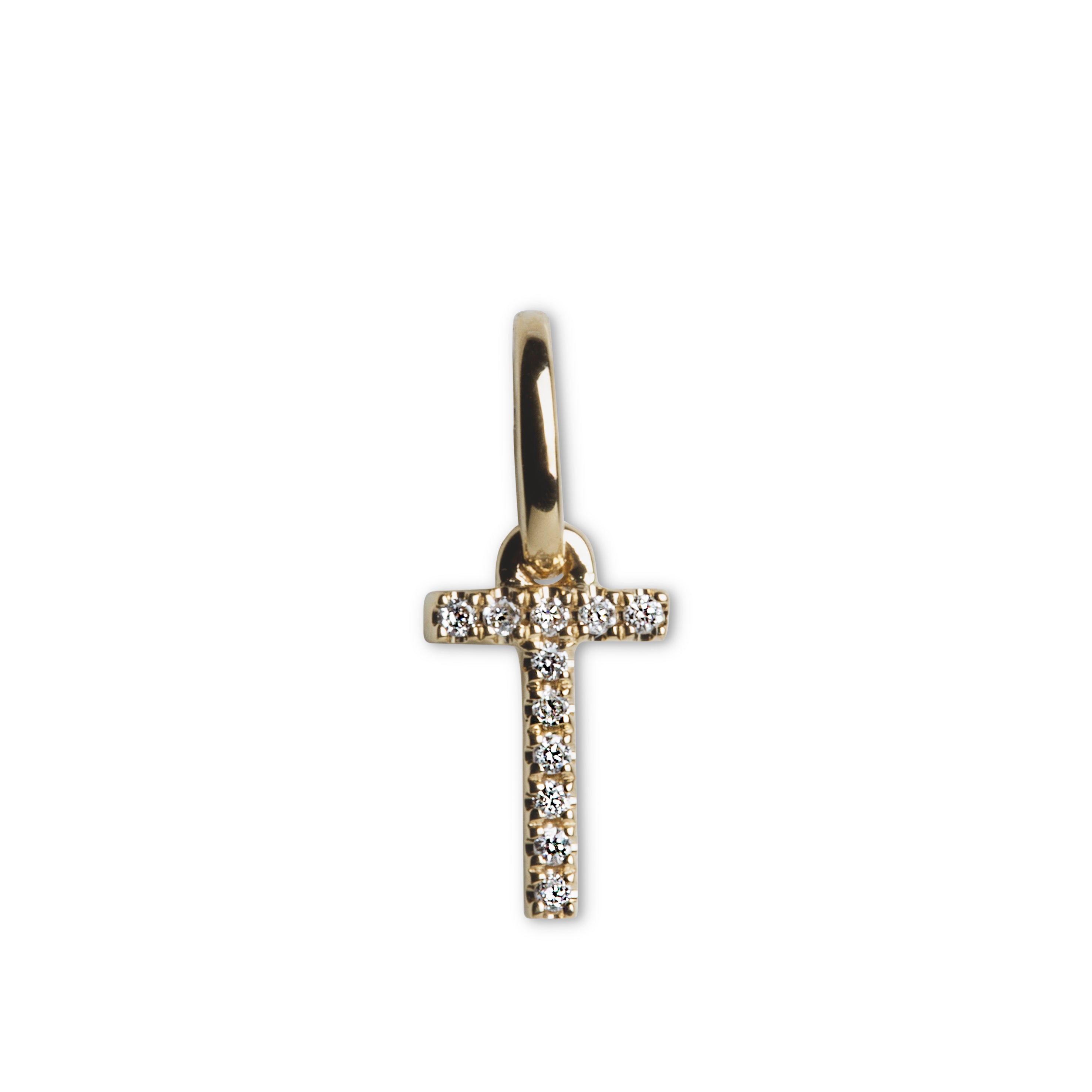 Letter Pendant with Diamonds