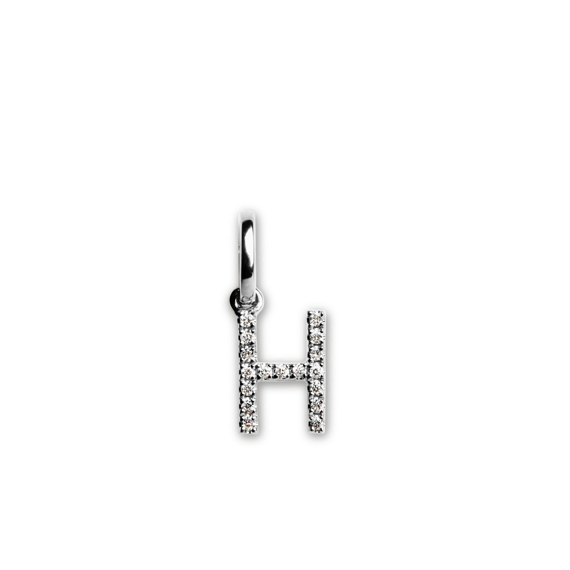 Letter Pendant with Diamonds