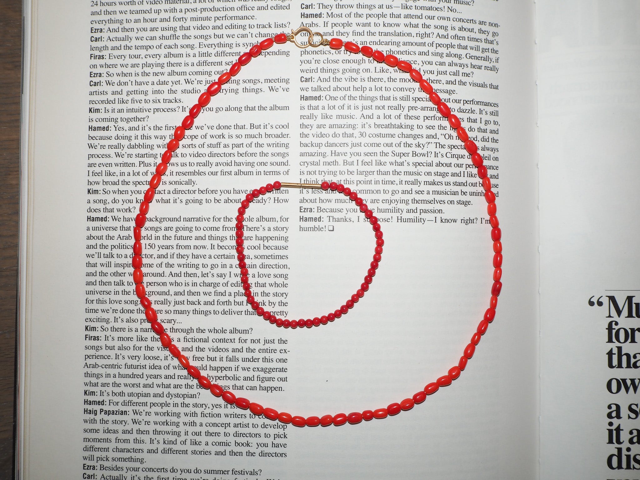 Small Coral Bracelet