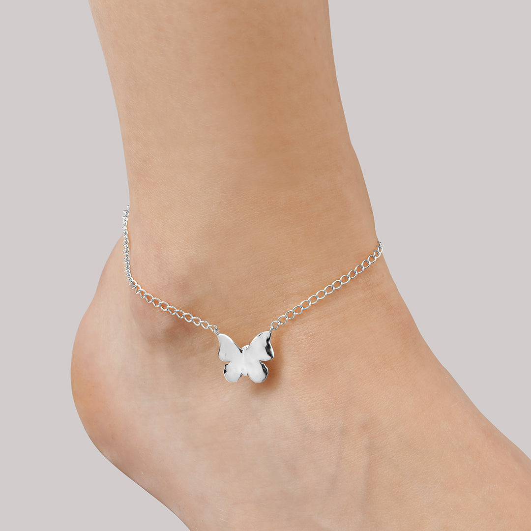 Butterfly Anklet Chain 24cm