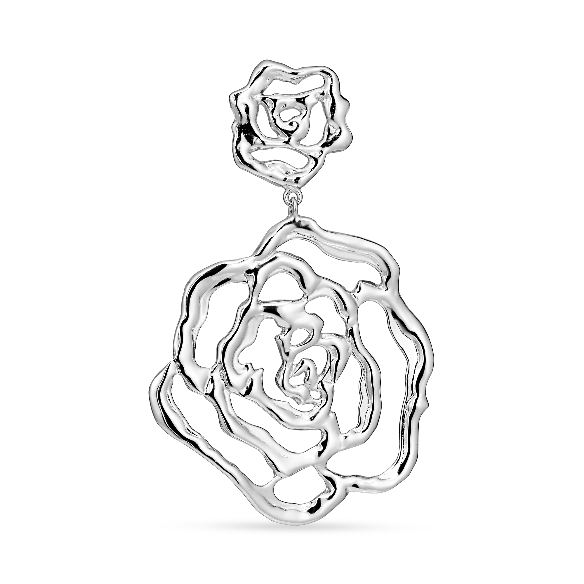 Double Rose Earring