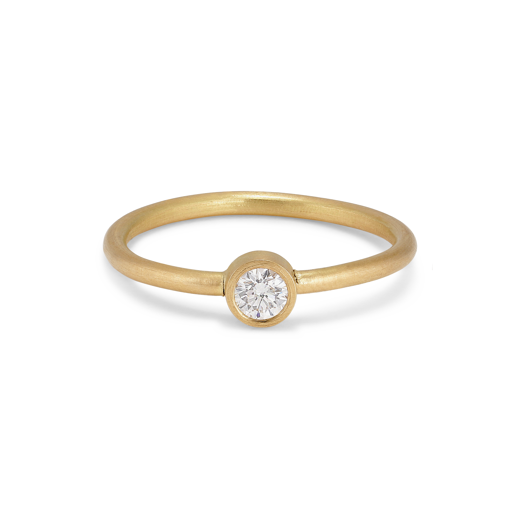 Prinsessering med rørfatning 0,10 ct