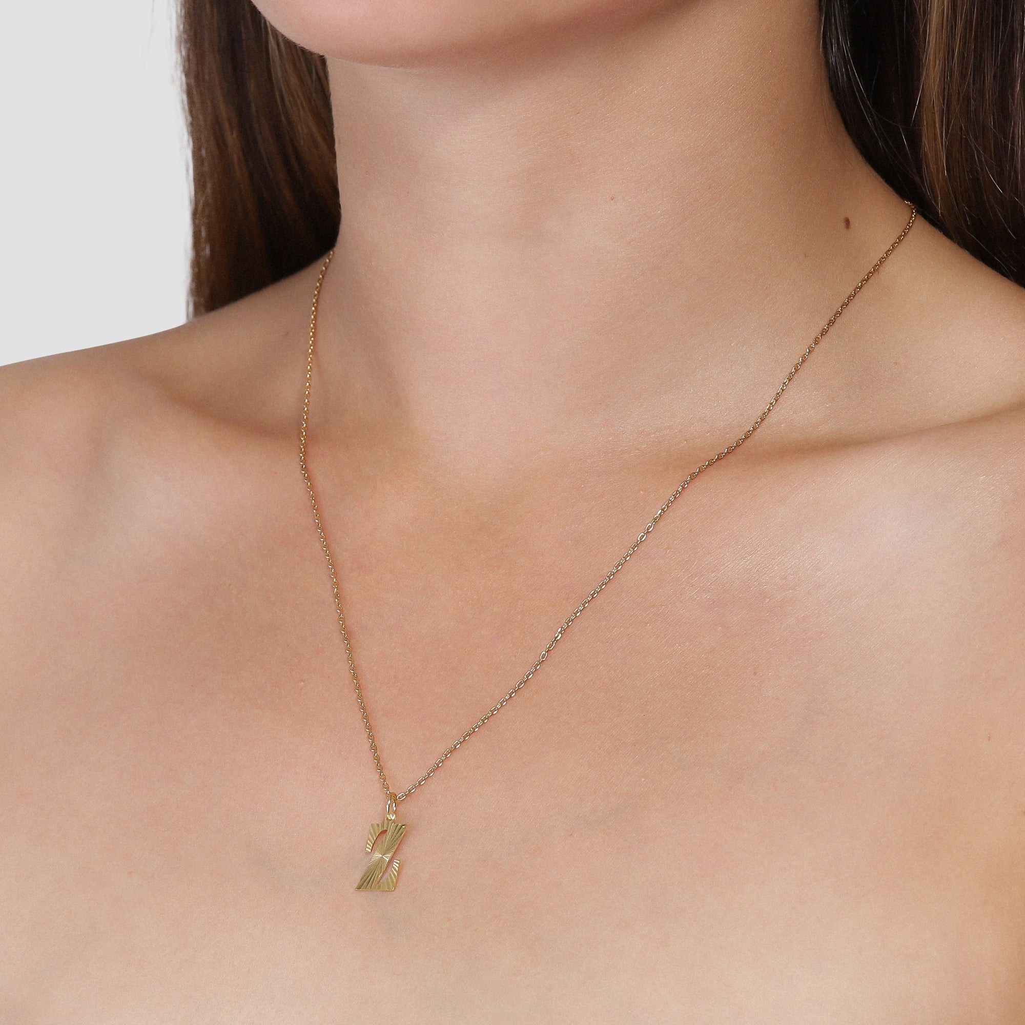 Reflection Letter pendant