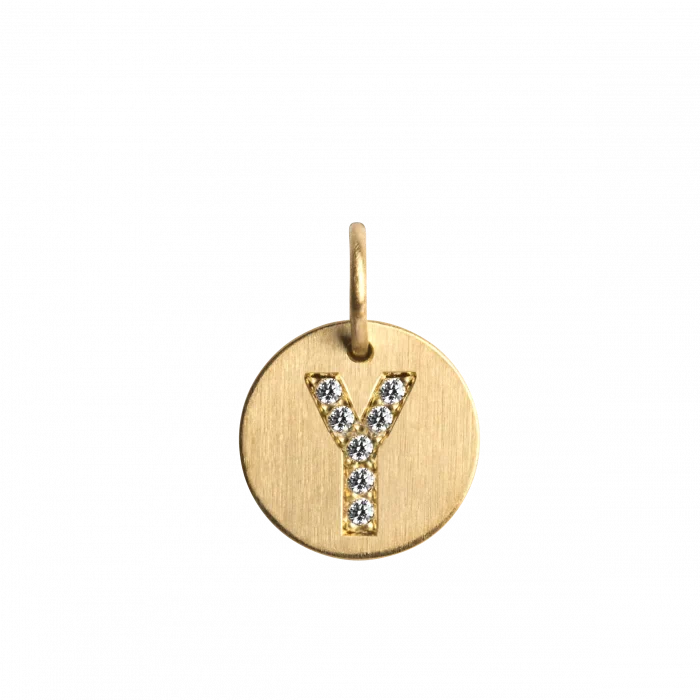 Lovetag Pendant with Diamonds Y