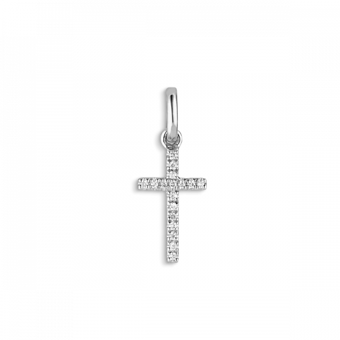Small Cross Pendant with Diamonds 0,04 CT