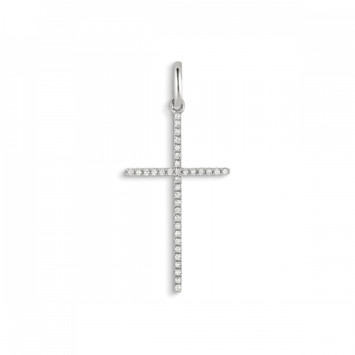 Big Cross Pendant with Diamonds 0,098 CT