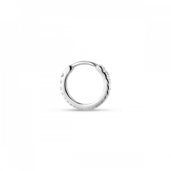 Tiny diamond hoop