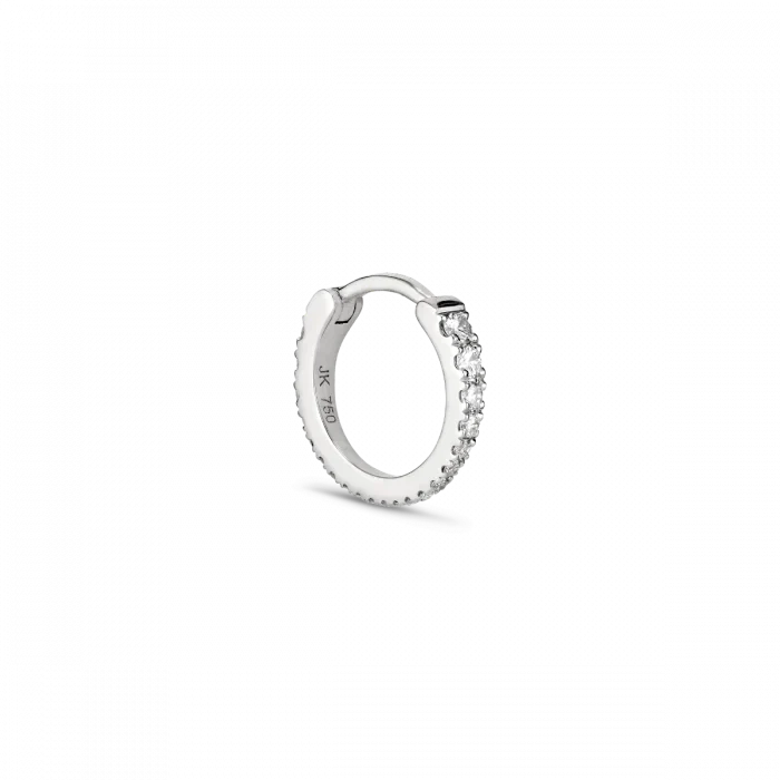 Tiny diamond hoop