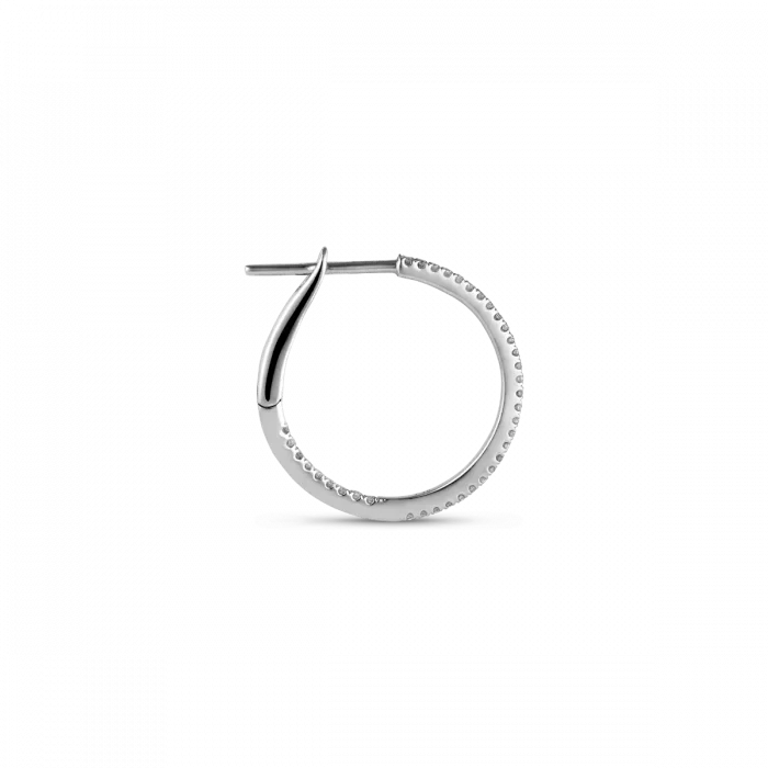 Diamond Hoops MINI Ø 19.05 mm, White