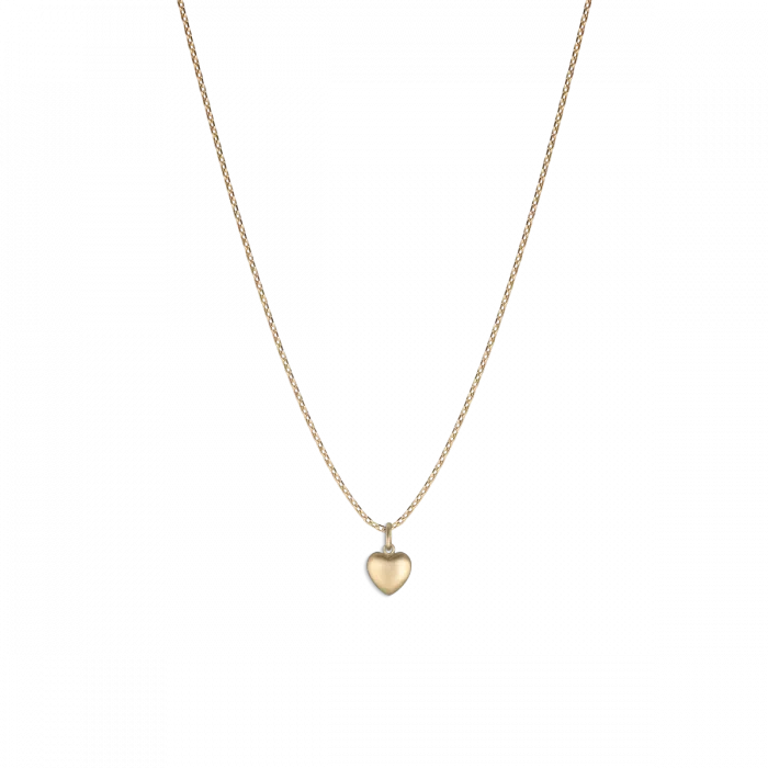 Big heart pendant in 14 karat gold
