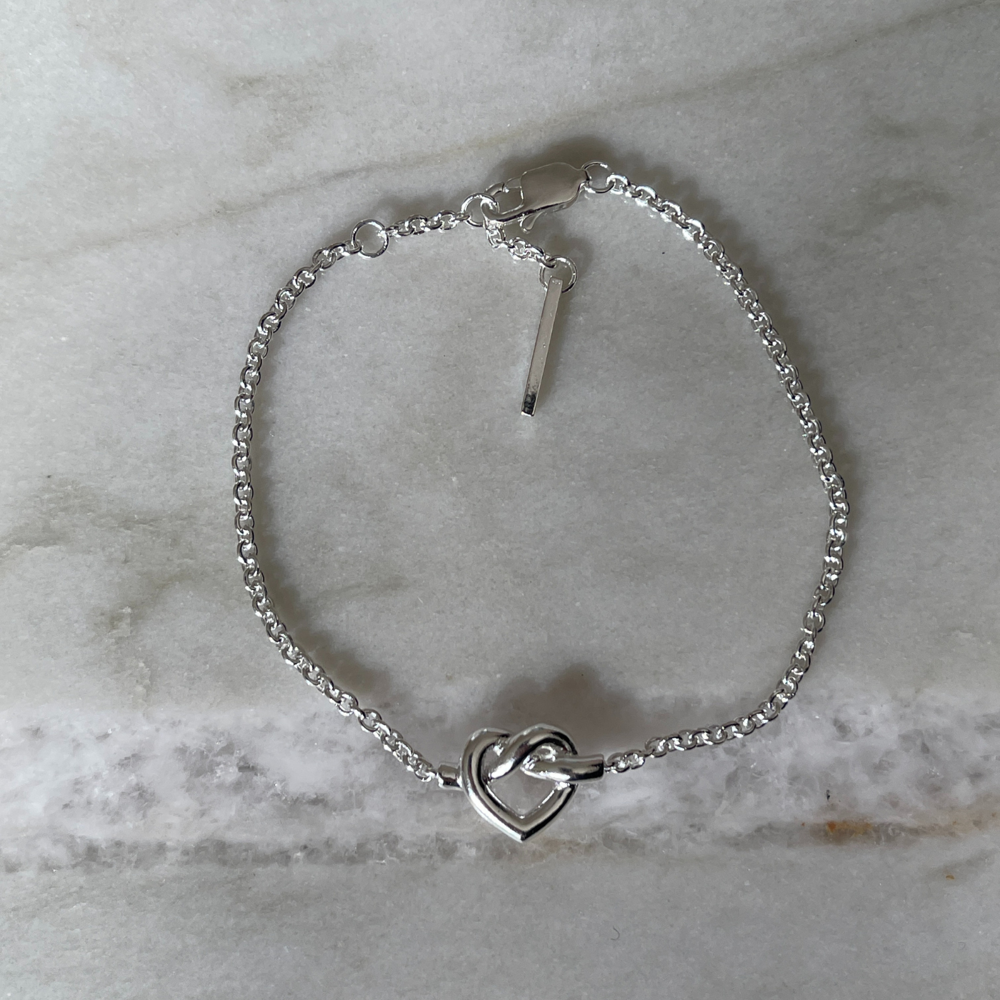 Tied Heart Bracelet