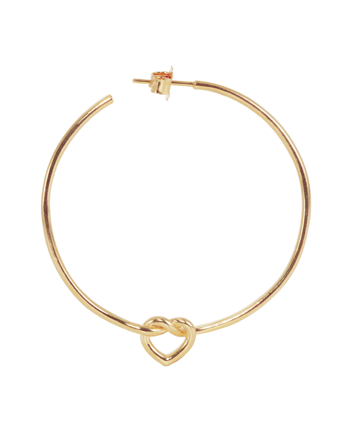 Preloved Big Tied Heart Hoop
