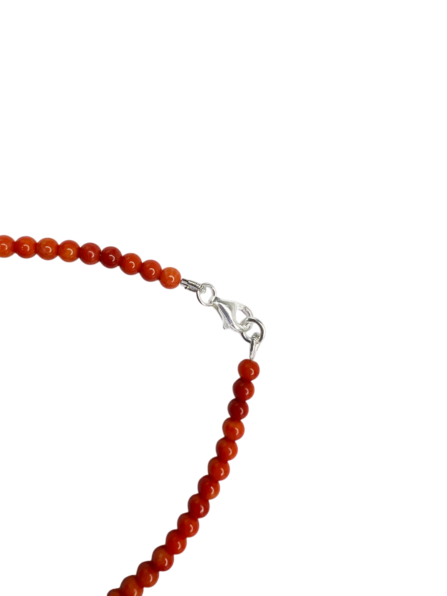Bead anklet Coral