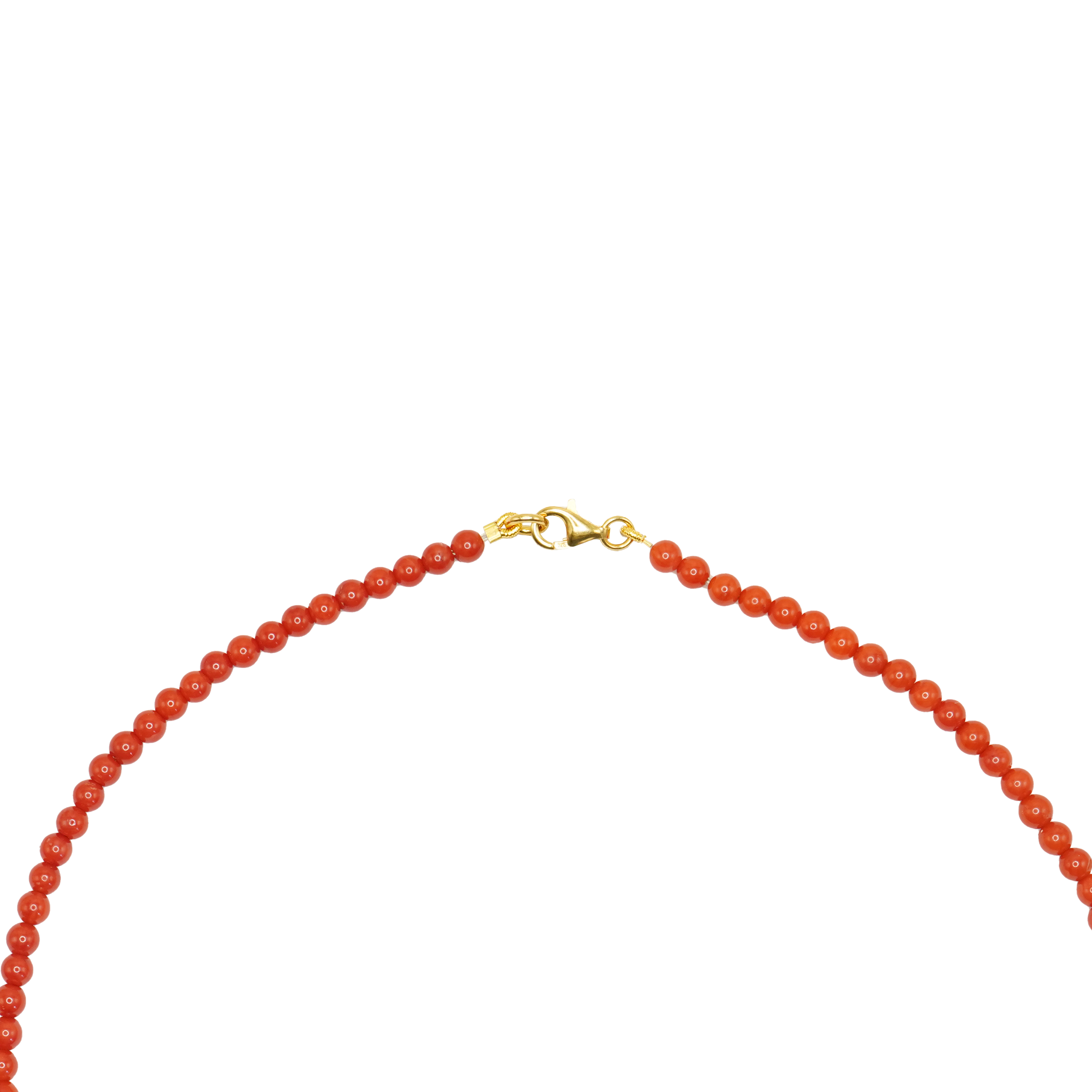Bead necklace Coral