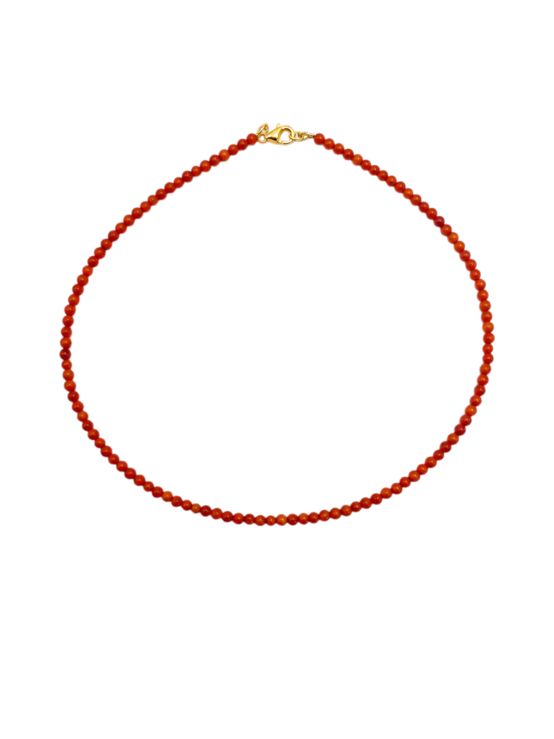 Bead necklace Coral
