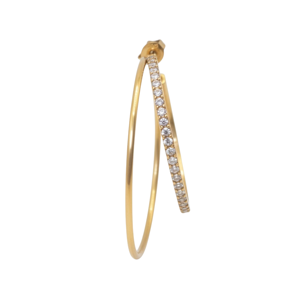 Double Olympia Hoop with Stones