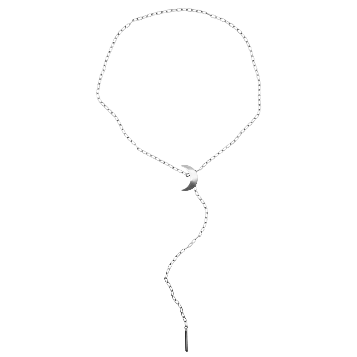 Half Moon Tie Necklace